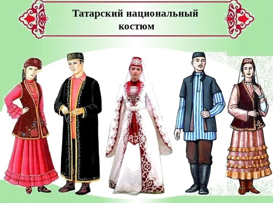 Татарские женские национальные костюмы. Tatar costume