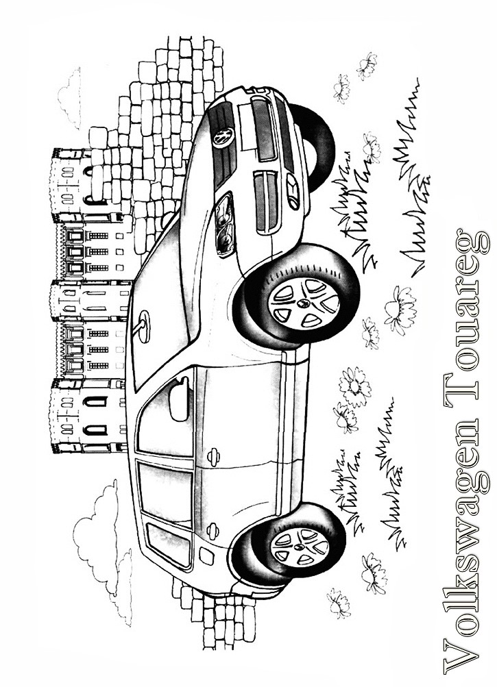 How to draw a Volkswagen car, just draw