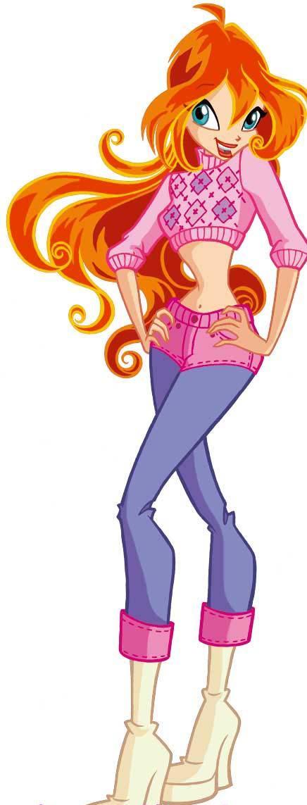 Раскраски Раскраска Блум из мультфильма winx Персонаж из