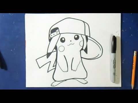 Pikachu Drawing Line art Собака породы Домашний кролик, пара