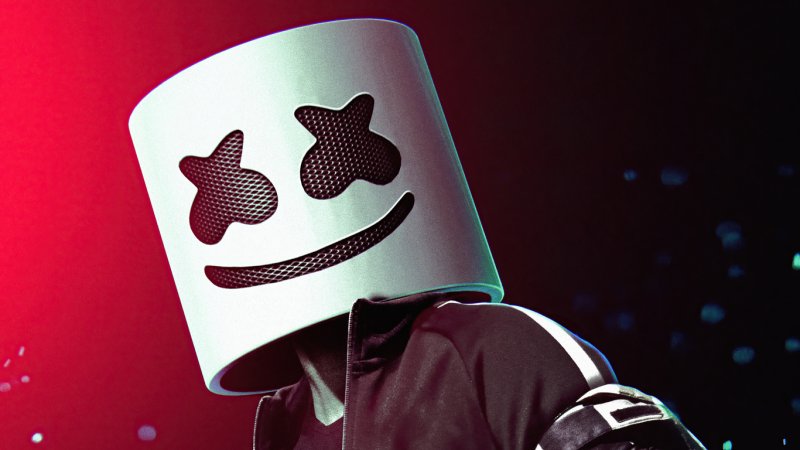 I was watching some of marshmello's videos and I noticed one