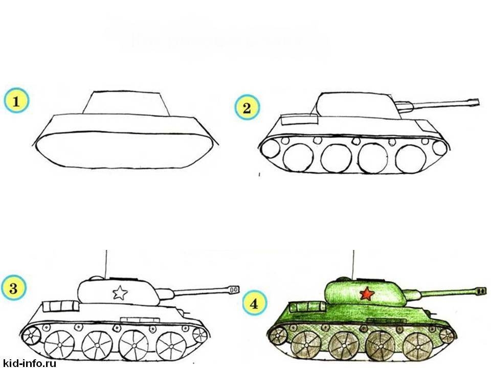 Танк тигр для срисовки. Скачать и распечатать