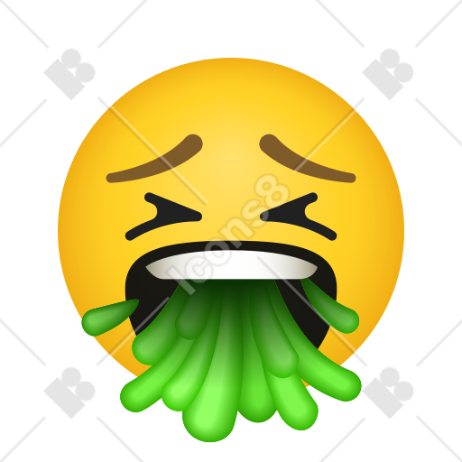 Рвота emoji иллюстрация вектора