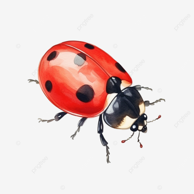 Ladybug. Божья коровка. PNG.