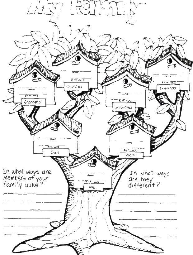 Шаблоны Семейное дерево родословная