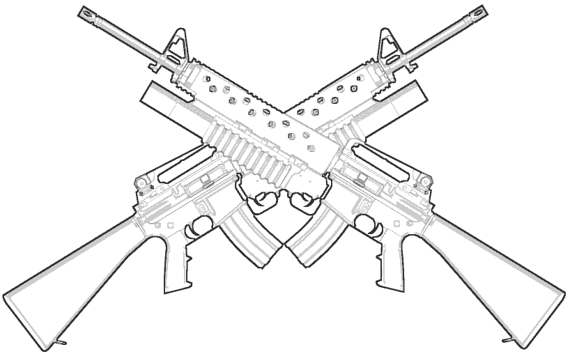 Раскраски Ак 47