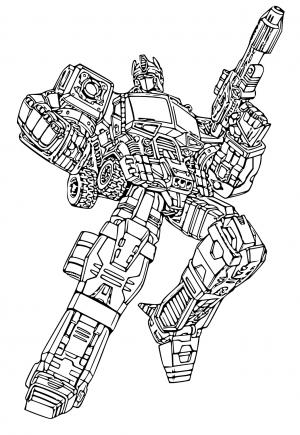 Раскраски роботы и трансформеры Распечатать бесплатно