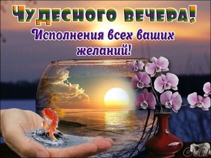 Новые картинки: Добрый вечер и Спокойной ночи!