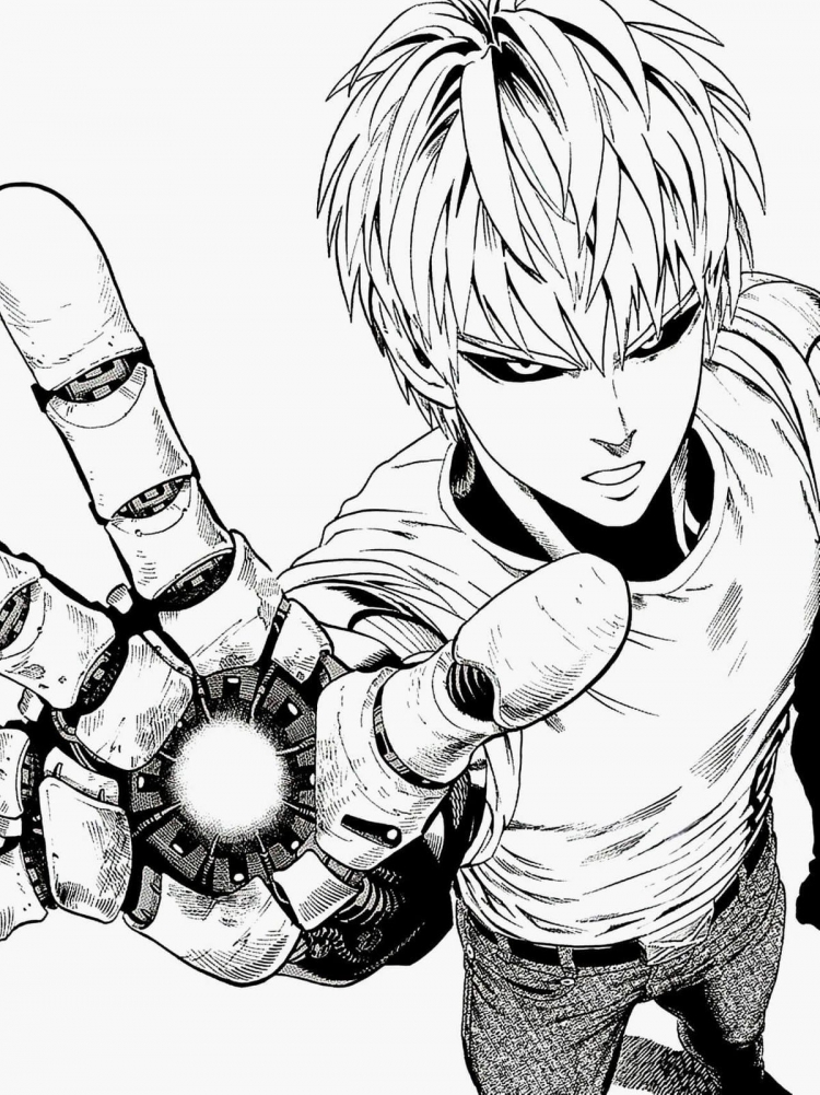 10 25 См Аниме Один Удар Человек Фигура Saitama Sensi Genos