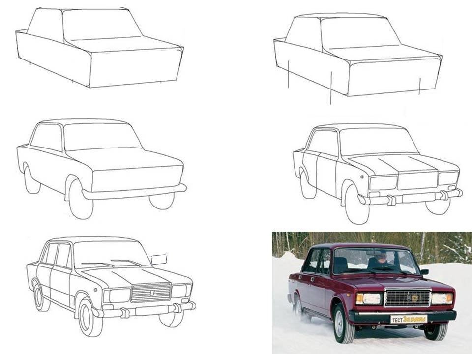 🎬 Как нарисовать карандашом и маркером спортивный автомобиль