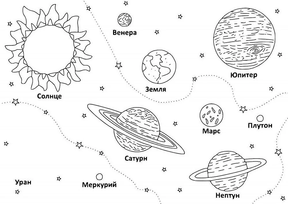 Раскраска Сатурн – великолепие колец скачать или распечатать