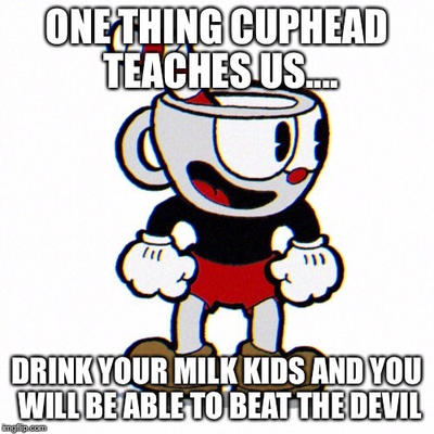 Cuphead falls for Meme Template by AlliePeachfan on DeviantArt