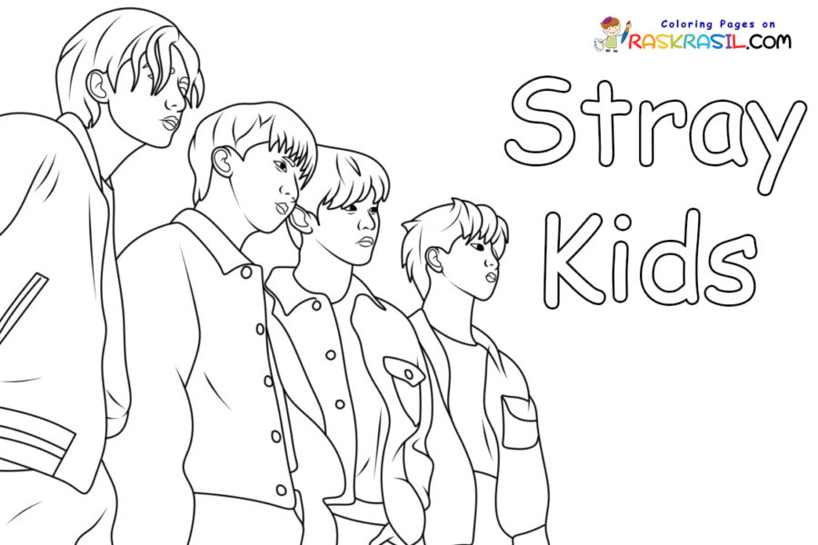 Раскраски Stray Kids 