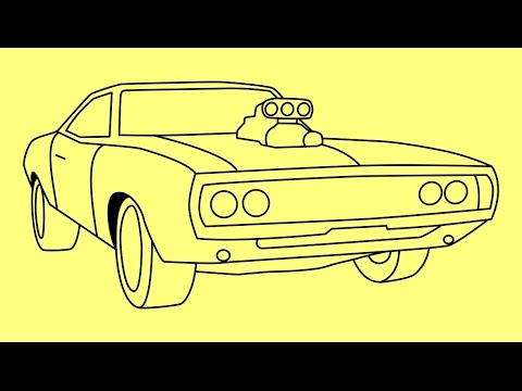 Раскраска 1970 Dodge Challenger | Раскраски для детей печать