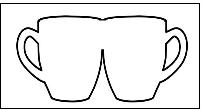 1 шт. Трафарет для кофейной чашки 11 8x11 8 дюйма