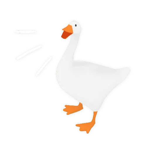 Cute goose with money emoji | Copy & Paste