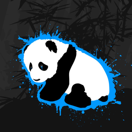 Panda bamboo bear funny cute 3D