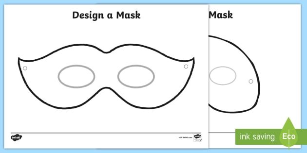 Free Template for Leather Fox Mask