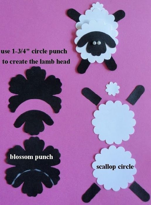 Fluffy Sheep SVG File Cutting Template