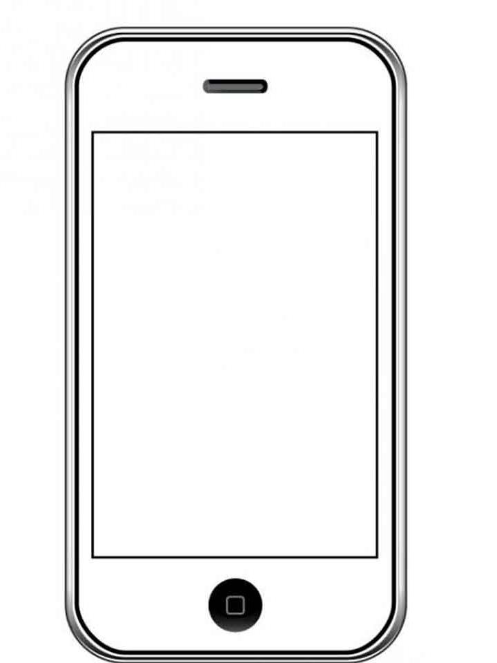 Раскраски Айфон распечатать бесплатно в формате А4 