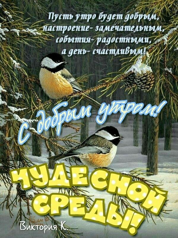 Открытка Доброе утро! Удачной среды!