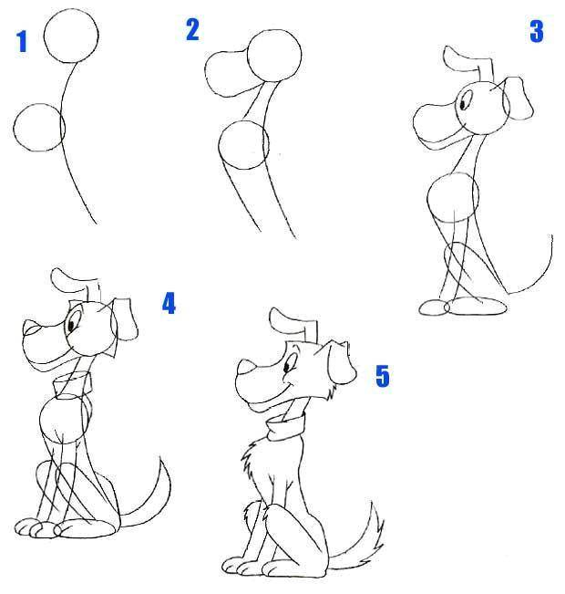 Как рисовать собаку | Рисование iso_new
