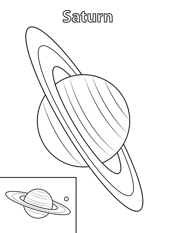 Раскраска солнечная система