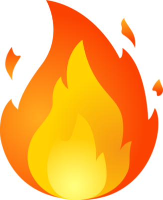 Happy Fire Emoji Clipart