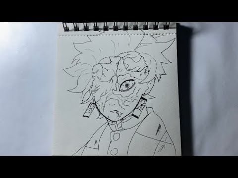 How to draw Tanjiro Kamado Demon Slayer