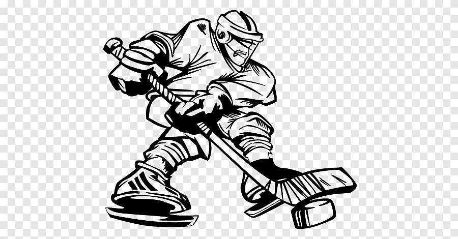 Draw a hockey player