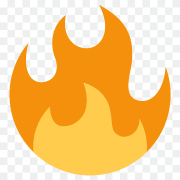 Fire emoji, emoticon clipart free download