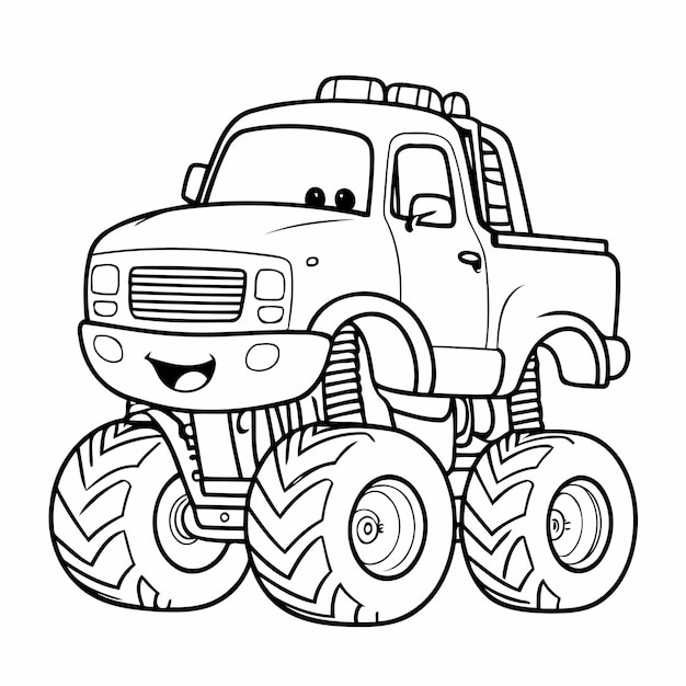 How to draw a Monster Truck | Drawings for sketching