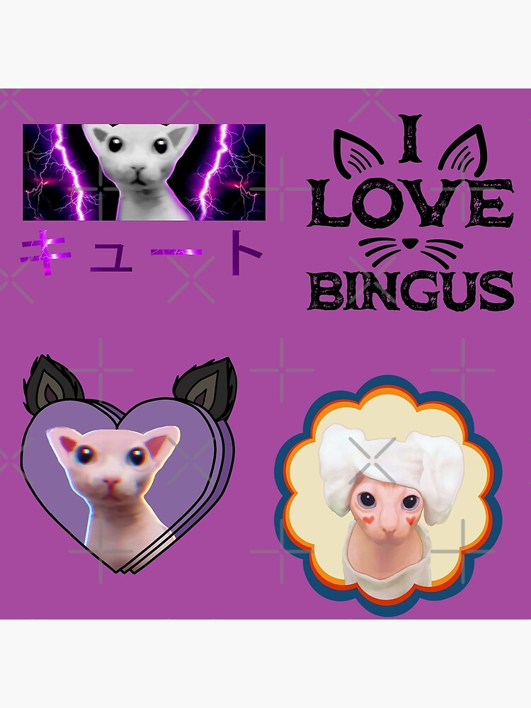 Funny Bingus Meme Mouse Pad Square Non