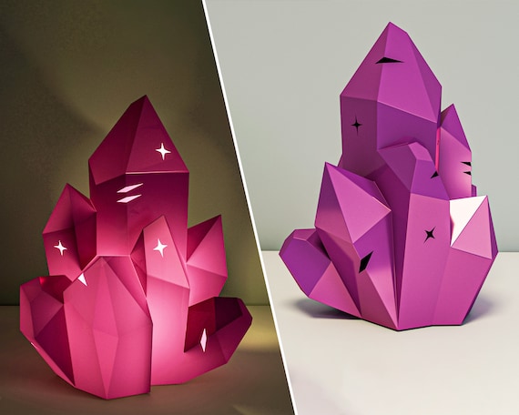 Crystal Rombuses 3 Papercraft model PDF