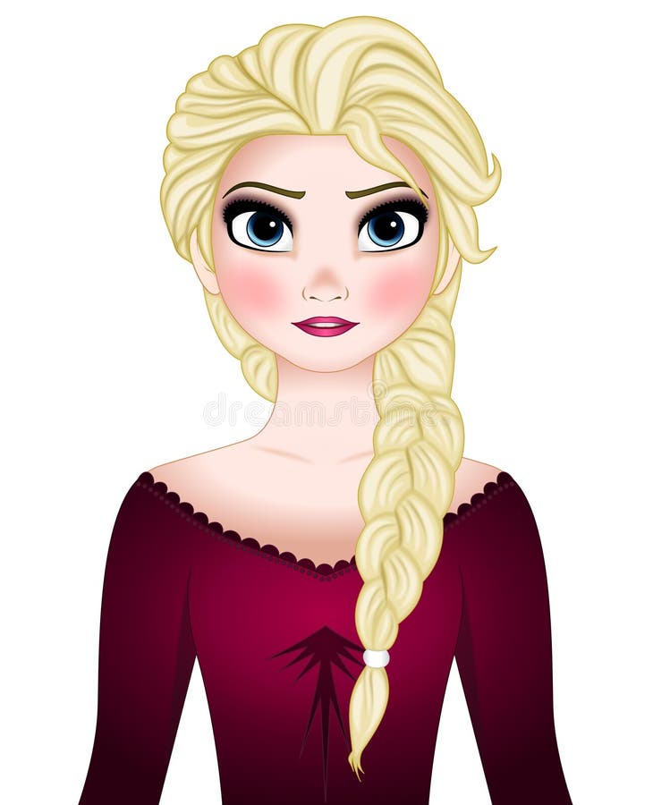 How to draw Elsa from 