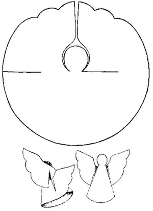Трафареты ангелочки к рождеству