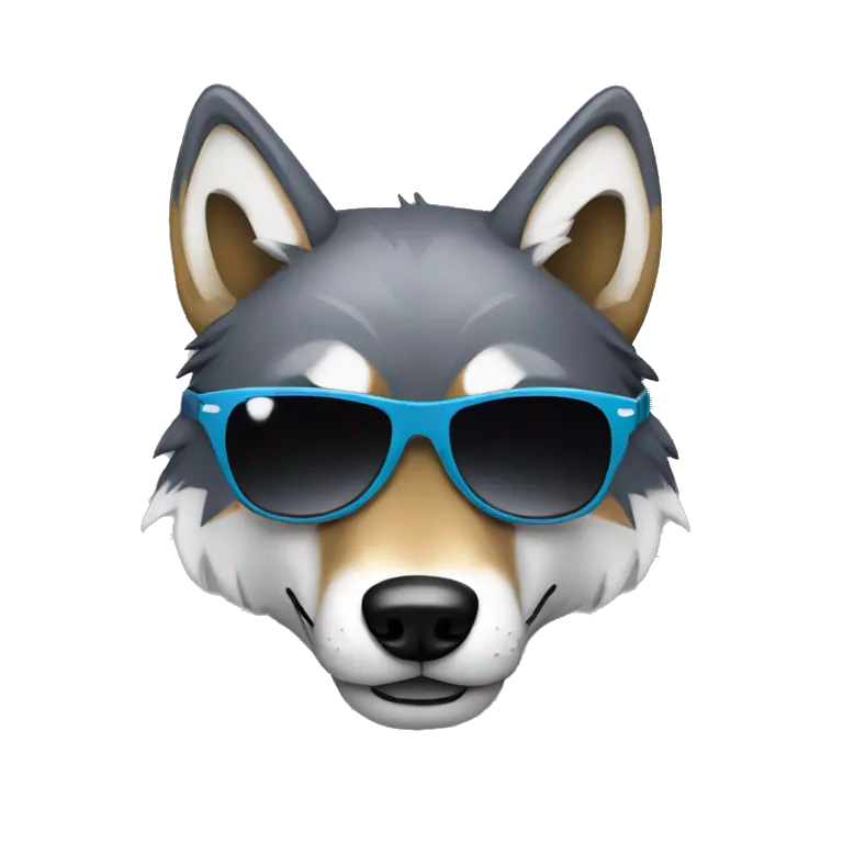 Wolf Emoji Stickers by Apeiront