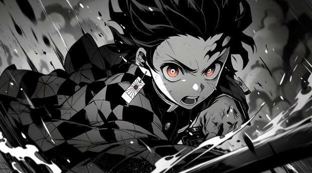 Tanjiro Kamado Demon Slayer Intense