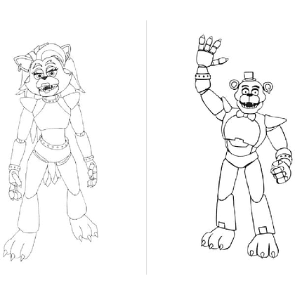 Line Art Five Nights At Freddy's