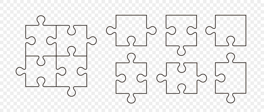 Puzzle Template PNG, Vector, PSD, and