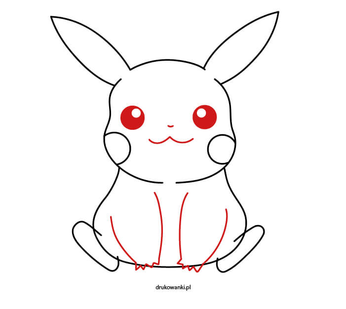 How to draw Pikachu Pokemon Step by step, Drawing Tutorial