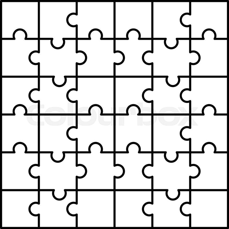 Jigsaw Puzzle Template 