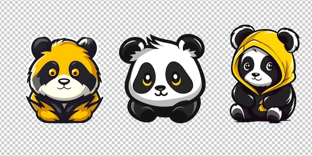 panda avatar wearing glasses | Colourbox