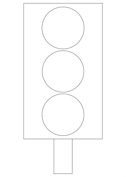Светофор. Деталь для лэпбука «Правила дорожного движения