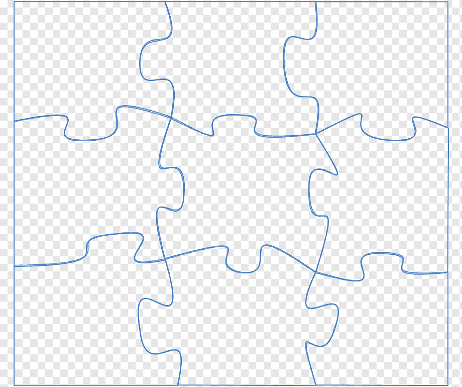 9 Piece Jigsaw Puzzle Template