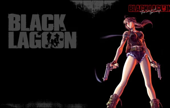 Обои тату, Black Lagoon, Revy, сигара