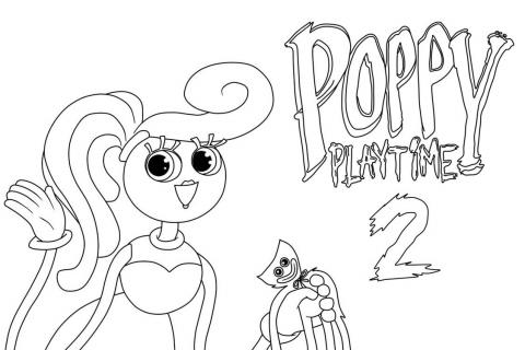 Прототип Poppy Playtime 3 раскраска