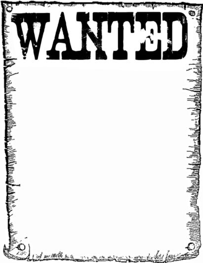 Brown Et Papier Patern Simple Wanted Poster