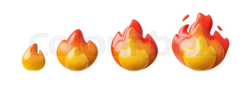 Fire Emoji Stickers for Sale | Redbubble