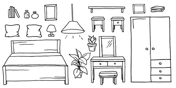 Toka boka furniture coloring pages download and print